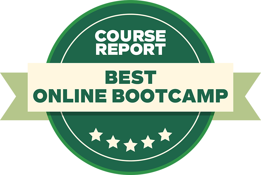 The Tech Academy Best Coding Bootcamp award list from Course Report, for online, Portland, Oregon, Salt Lake City, Utah and Denver, Colorado
